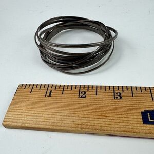 Silver Bangle Bracelet Set